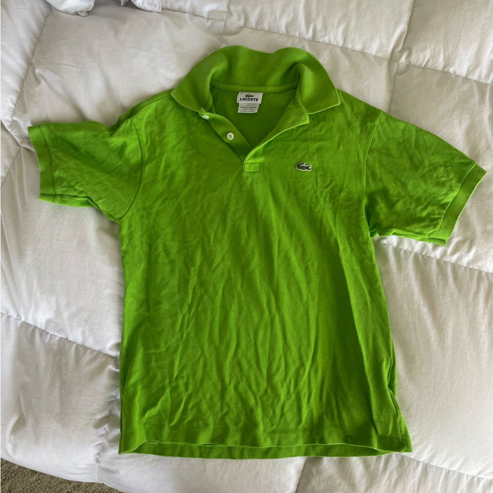 Lacoste size 16 kids green polo. Women’s small.